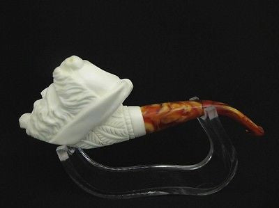 Pipe Smoking Pirate Block Meerschaum Pipe Bandana Sale Pipes Gift Case ebay 8880