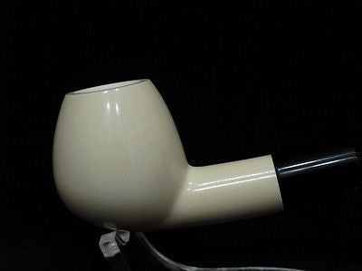 Smooth Straight Apple Block Meerschaum Pipe Freehand sea foam Colors fast 5337