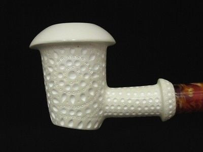 Poker Lattice Calabash Meerschaum Pipe Sitter smoking Danske Light weight 2895