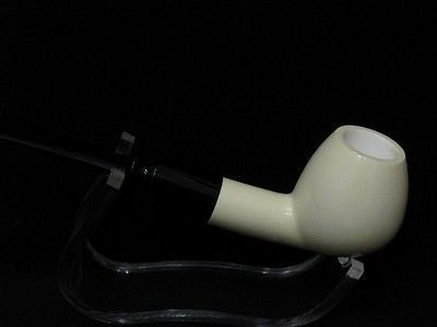 Smooth Straight Apple Block Meerschaum Pipe Freehand sea foam Colors fast 5337