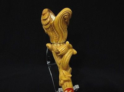 Baroque Floral Ivy w/Silver Ring Block Meerschaum Pipe Signed by Cor Patina 4096