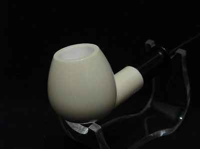 Smooth Straight Apple Block Meerschaum Pipe Freehand sea foam Colors fast 5337