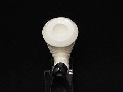 Helix Calabash Full Bent Block Meerschaum Pipe Big Bowl Trumpet shaped Tube 9464