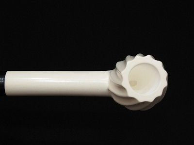 Spiral Canadian Block Meerschaum Pipe Long Shank Ideal for smoking Big Bowl 4063