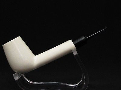 Canadian Straight Billiard Meerschaum Pipe Rare Fast coloring Tube Gift Case 8621
