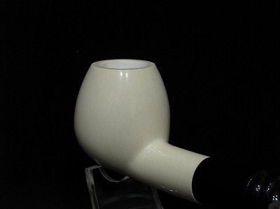 Smooth Straight Apple Block Meerschaum Pipe Freehand sea foam Colors fast 5337