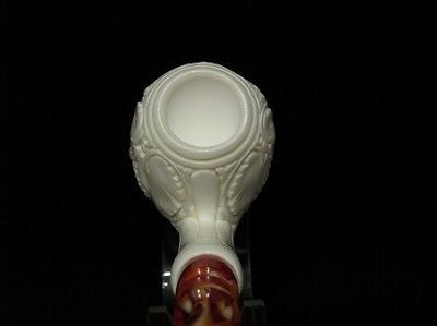 Bent Apple Vineyard Meerschaum Pipes tobacco smoking pipe by Emin Huge Bowl 8380