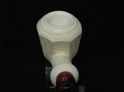 Spiral Danske Shank Block Meerschaum Pipe Unique pipes Hand made in Turkey 8431