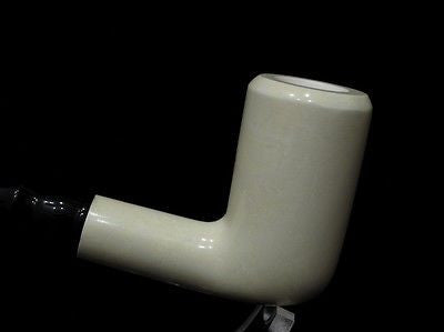 Excellent Smooth Straight Block Meerschaum Pipe Colors fast Rare meer stone 5375
