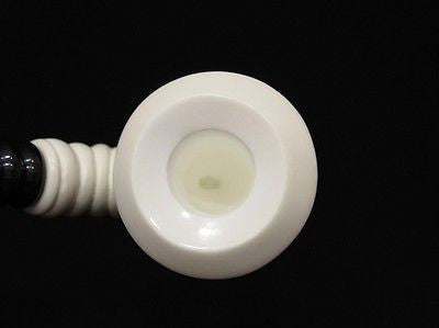 Helix Calabash Full Bent Block Meerschaum Pipe Big Bowl Trumpet shaped Tube 9464