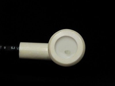Excellent Smooth Straight Block Meerschaum Pipe Colors fast Rare meer stone 5375