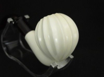 Full Bent Whirling Paneled Block Meerschaum Pipe Apple smoking pipes eBay 8377