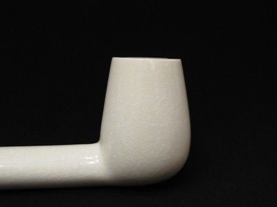 Canadian Straight Billiard Meerschaum Pipe Rare Fast coloring Tube Gift Case 8621