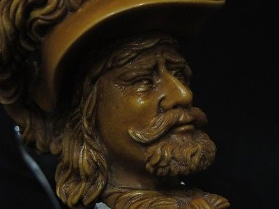 Brown Chevalier Knight Meerschaum Pipe Acrylic Stem Silver Band Big Bowl 3939