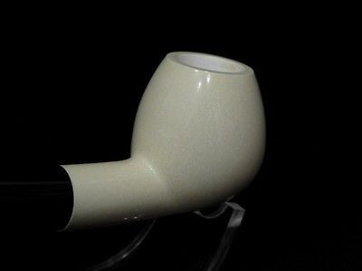 Smooth Straight Apple Block Meerschaum Pipe Freehand sea foam Colors fast 5337
