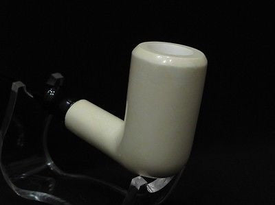Excellent Smooth Straight Block Meerschaum Pipe Colors fast Rare meer stone 5375