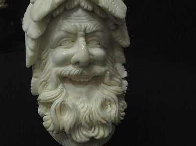 Giant Bacchus Vineyard Block Meerschaum Pipe Rare Turkey Self fitting case 9612