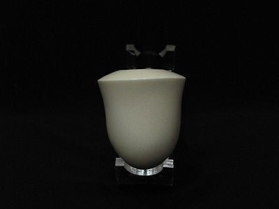Smooth Bent Calabash Block Meerschaum Pipe Silver Acrylic stem Colors great 2959