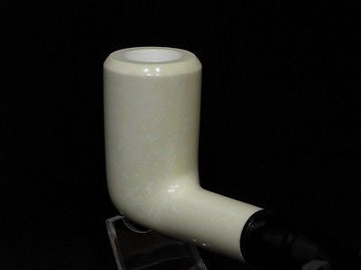 Excellent Smooth Straight Block Meerschaum Pipe Colors fast Rare meer stone 5375