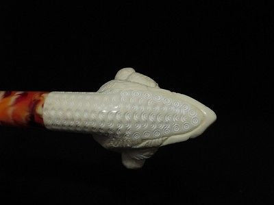Cute Bear Block Meerschaum Pipe Animal sepiolite ideal smoking Hand carved 3269