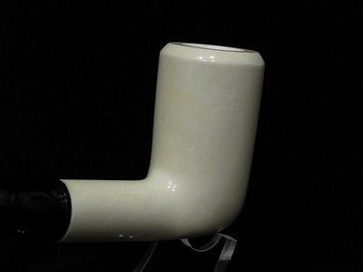 Excellent Smooth Straight Block Meerschaum Pipe Colors fast Rare meer stone 5375
